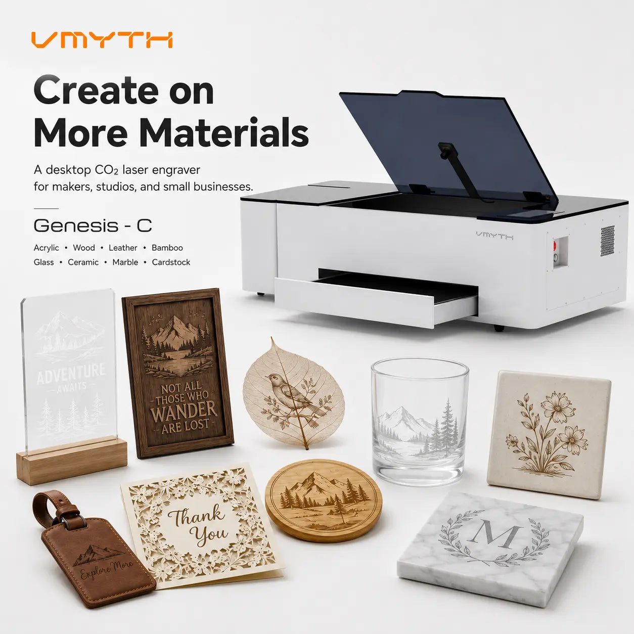 50 High-Margin CO2 Laser Engraved Products