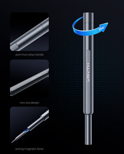 VMYTH iDriver MS1 – Compact Hand Screwdriver with 42 Magnetic Bits