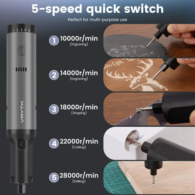 VMYTH iPen E2 – 7.2V Cordless Rotary Tool Kit with 44 Accessories